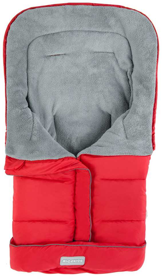 Miegmaišis vežimėliui, rogutėms 96 x 45 cm Ricokids Drimi raudonas