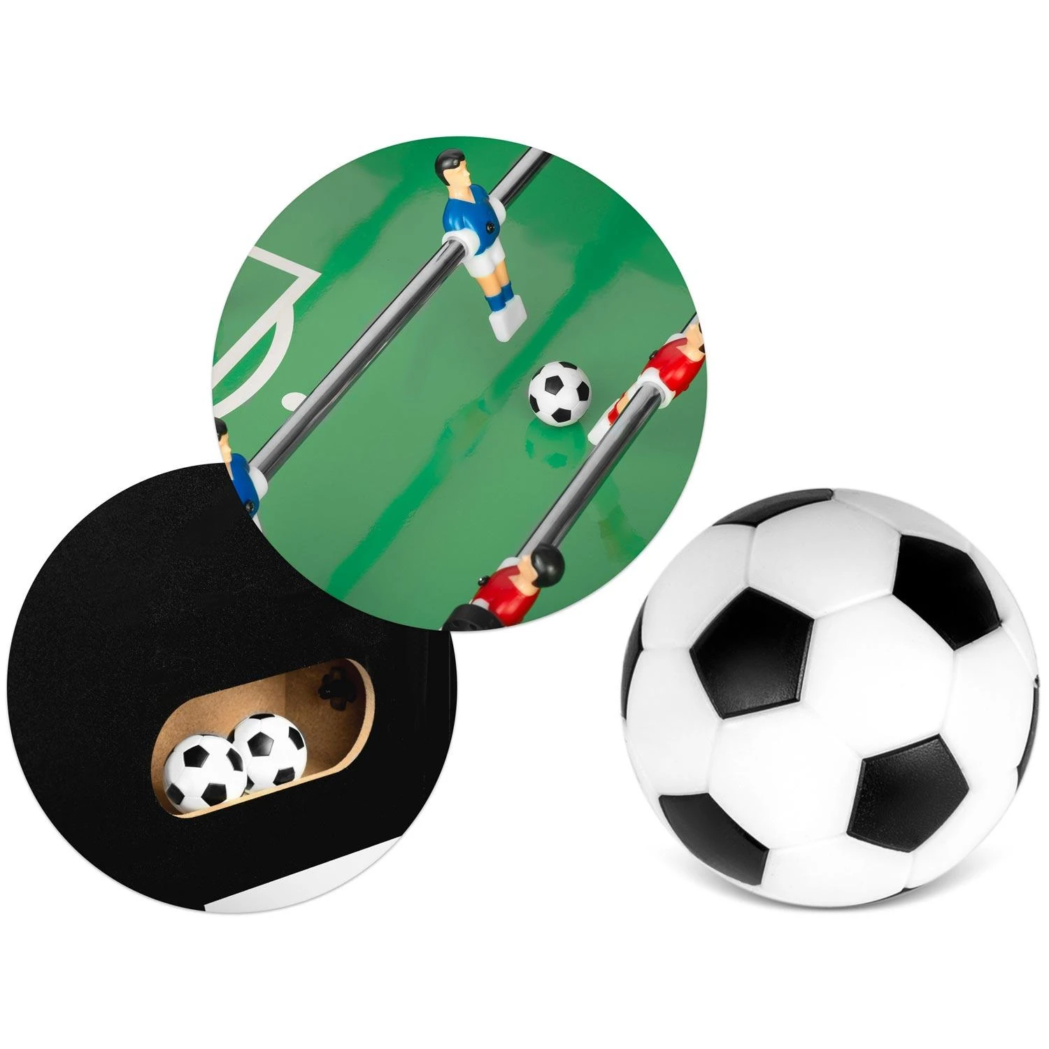 Neo-Sport Stalo futbolo stalas, didelis šeimos žaidimas, pramogos patalpose, juodas stalo futbolas