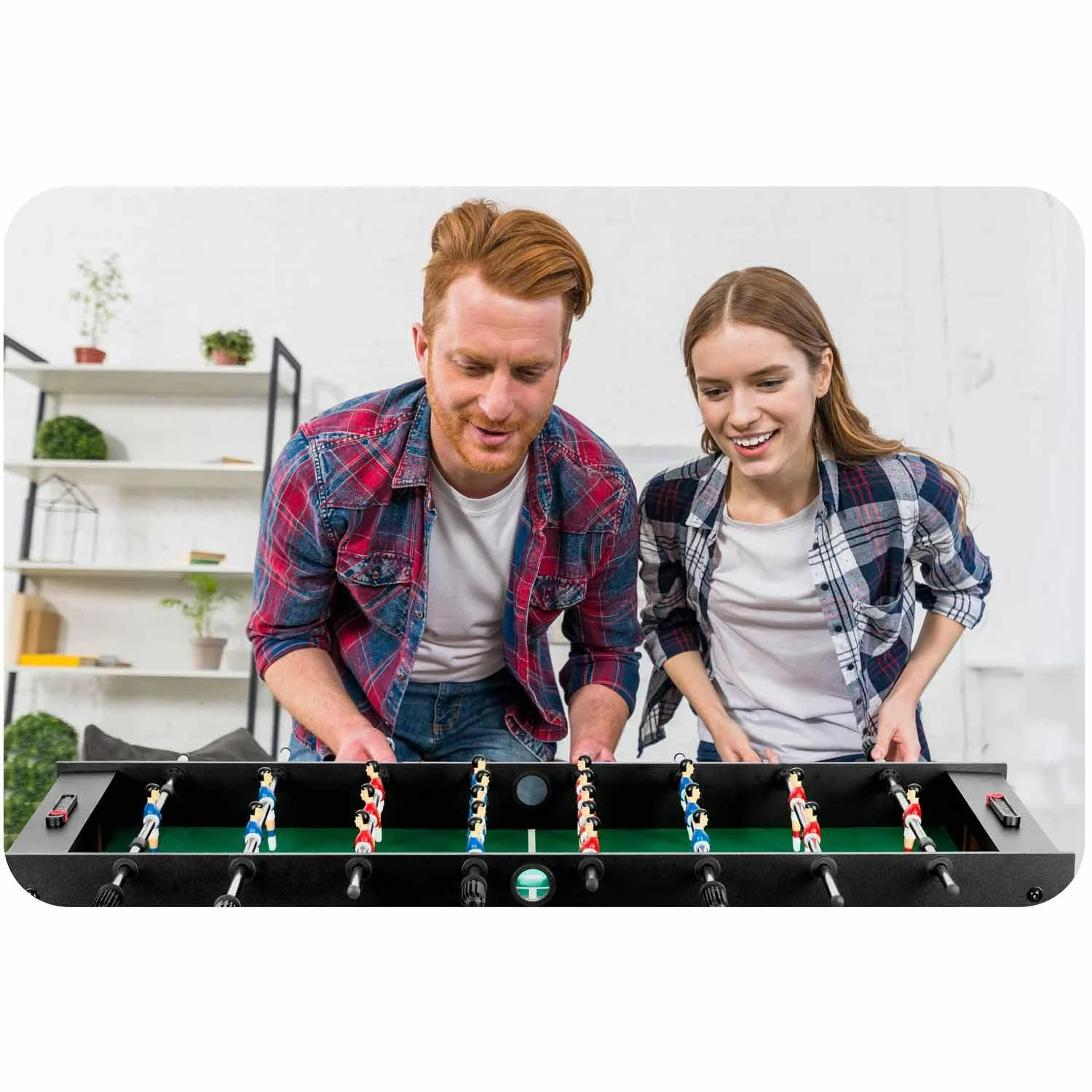 Neo-Sport Stalo futbolo stalas, didelis šeimos žaidimas, pramogos patalpose, juodas stalo futbolas