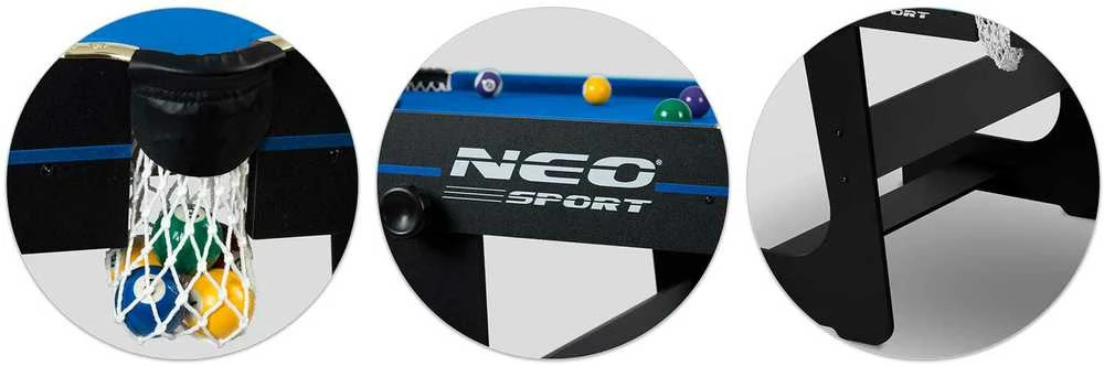Neo-Sport 6 pėdų biliardo stalo komplektas, didelis biliardo stalas AD62A NS-808