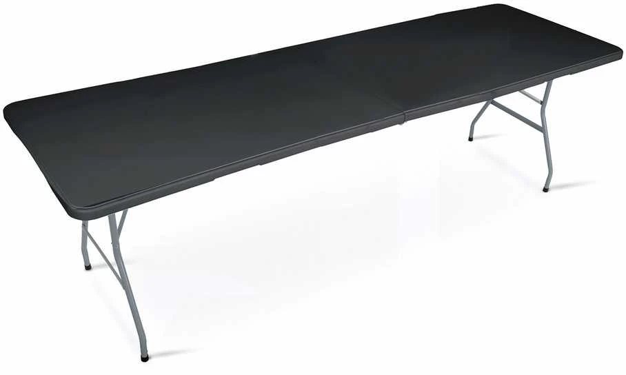 Sulankstomas sodo maitinimo stalas, 244 cm, juodas, „Plonos“