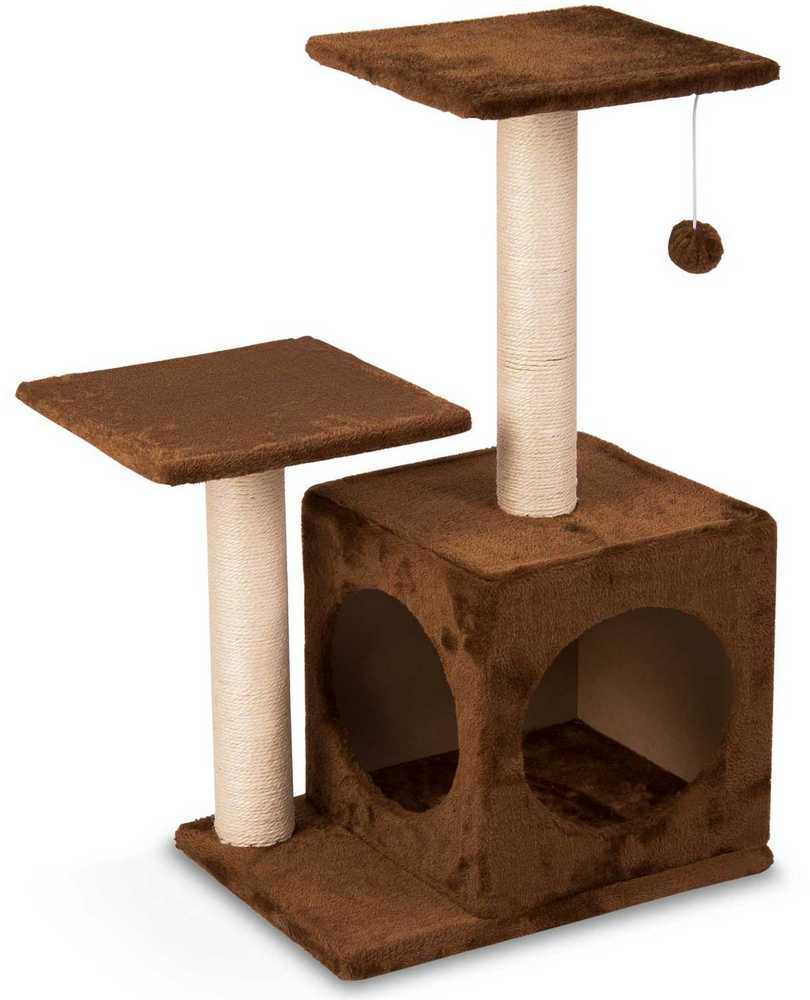 Draskyklė, katės namelis 74 cm DR-251 rudas Pethaus