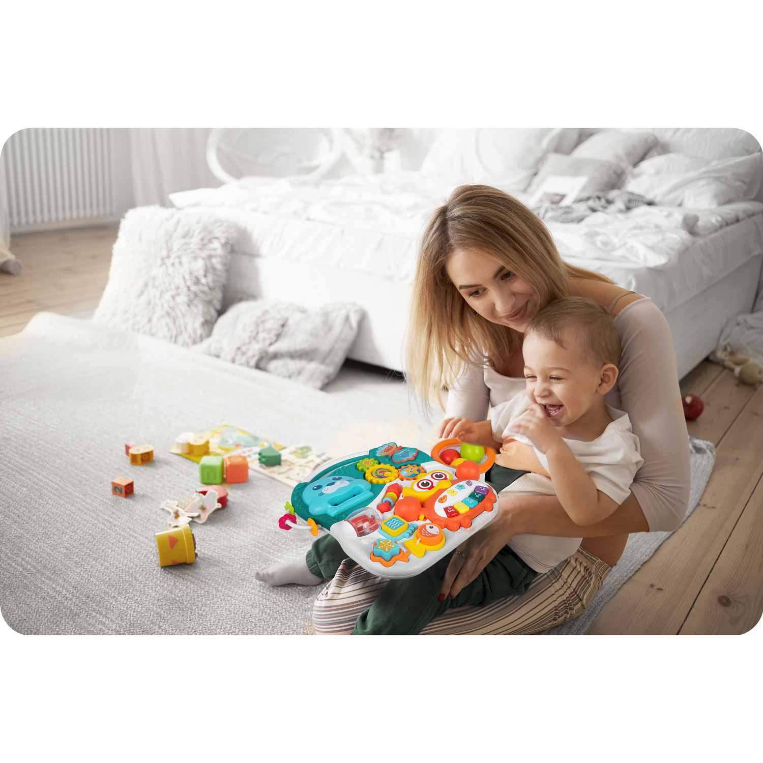 Ricokids Vaikiškas edukacinis staliukas 3in1 RK-810 baltai mėlynas