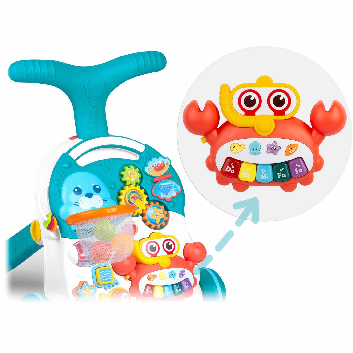 Ricokids Vaikiškas edukacinis staliukas 3in1 RK-810 baltai mėlynas