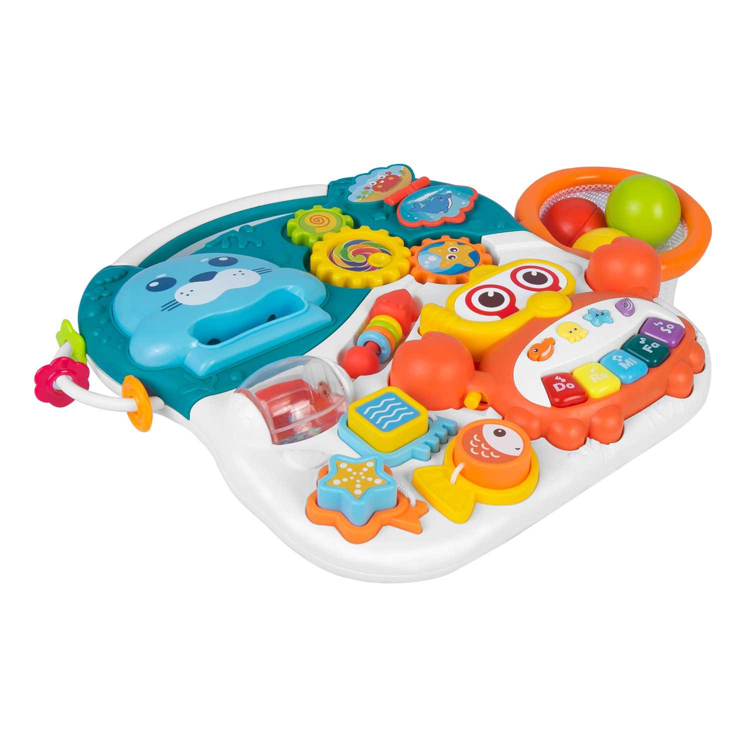 Ricokids Vaikiškas edukacinis staliukas 3in1 RK-810 baltai mėlynas