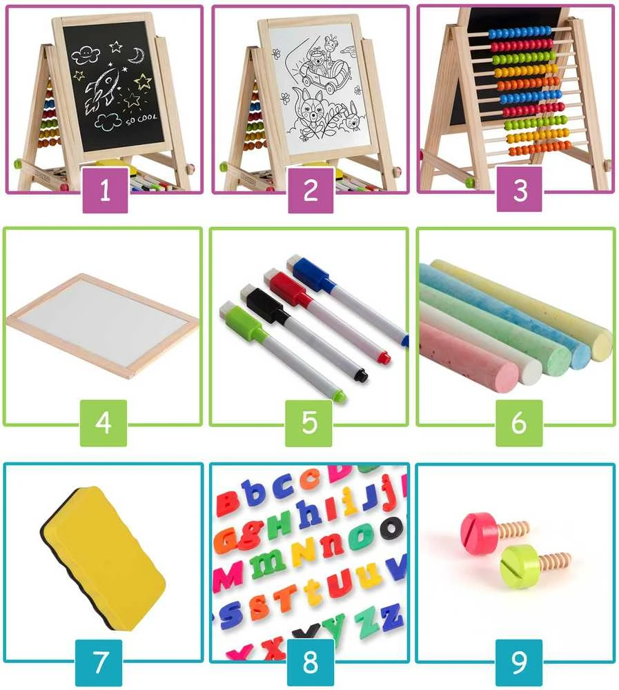 Ricokids sulankstoma magnetinė kreidinė lenta