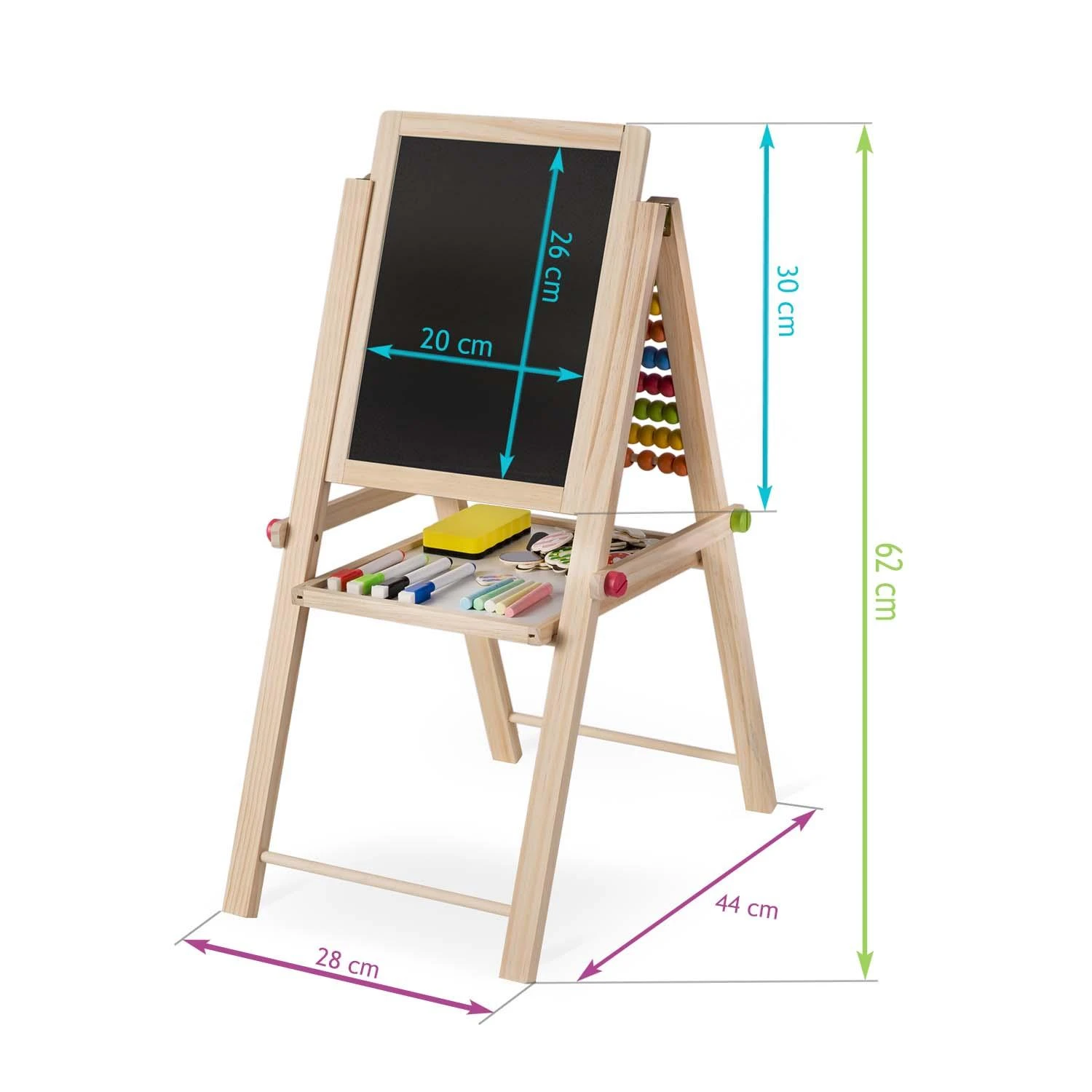 Ricokids sulankstoma magnetinė kreidinė lenta