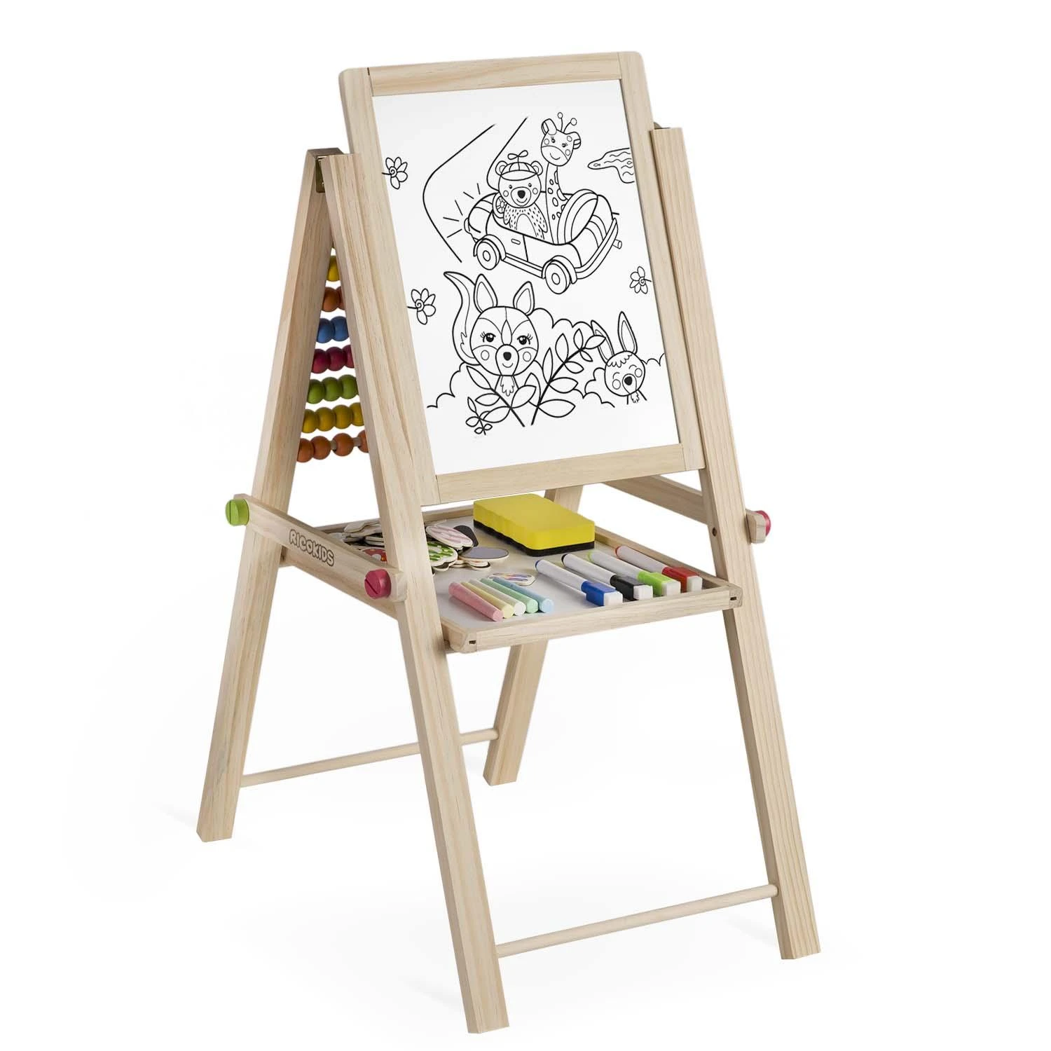 Ricokids sulankstoma magnetinė kreidinė lenta