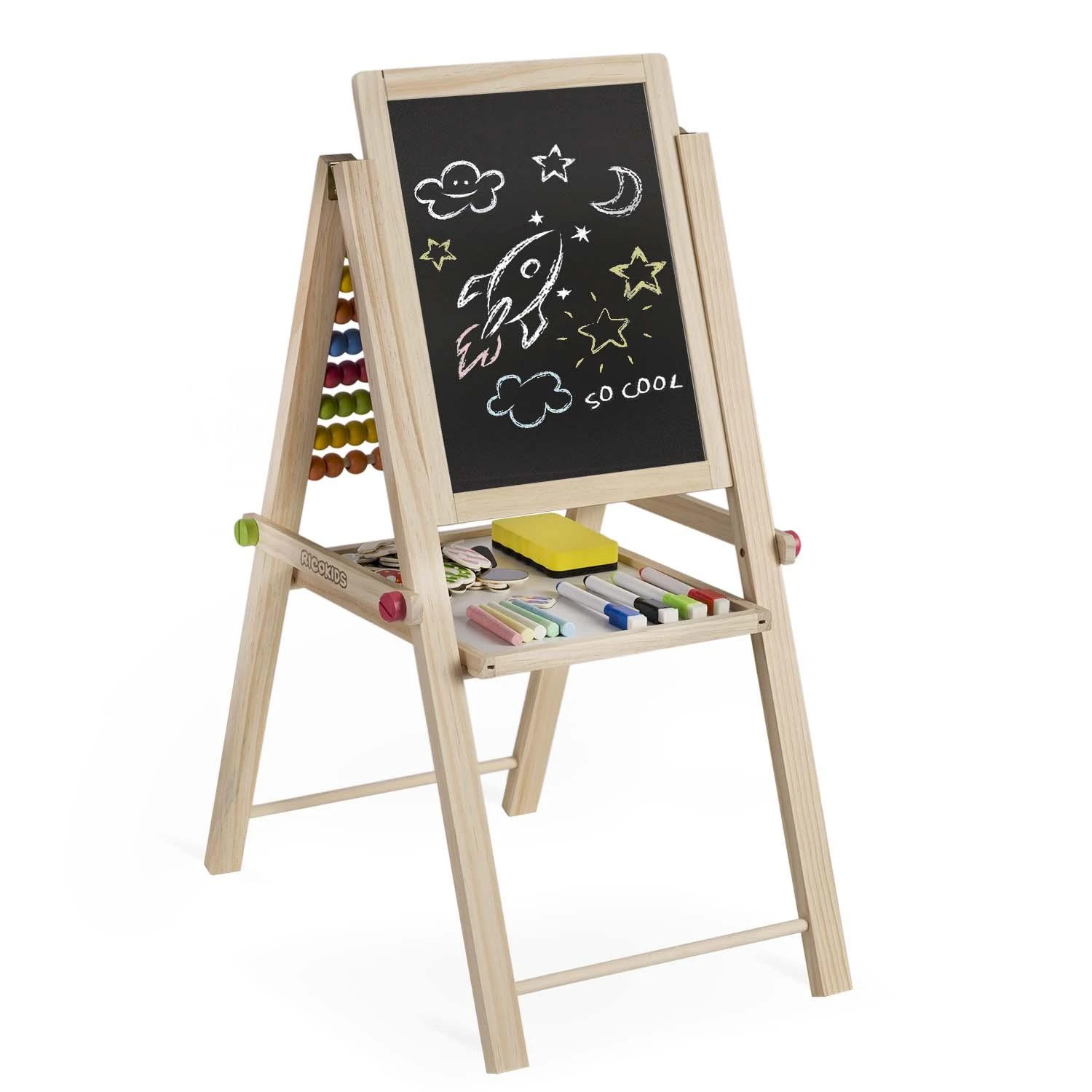 Ricokids sulankstoma magnetinė kreidinė lenta