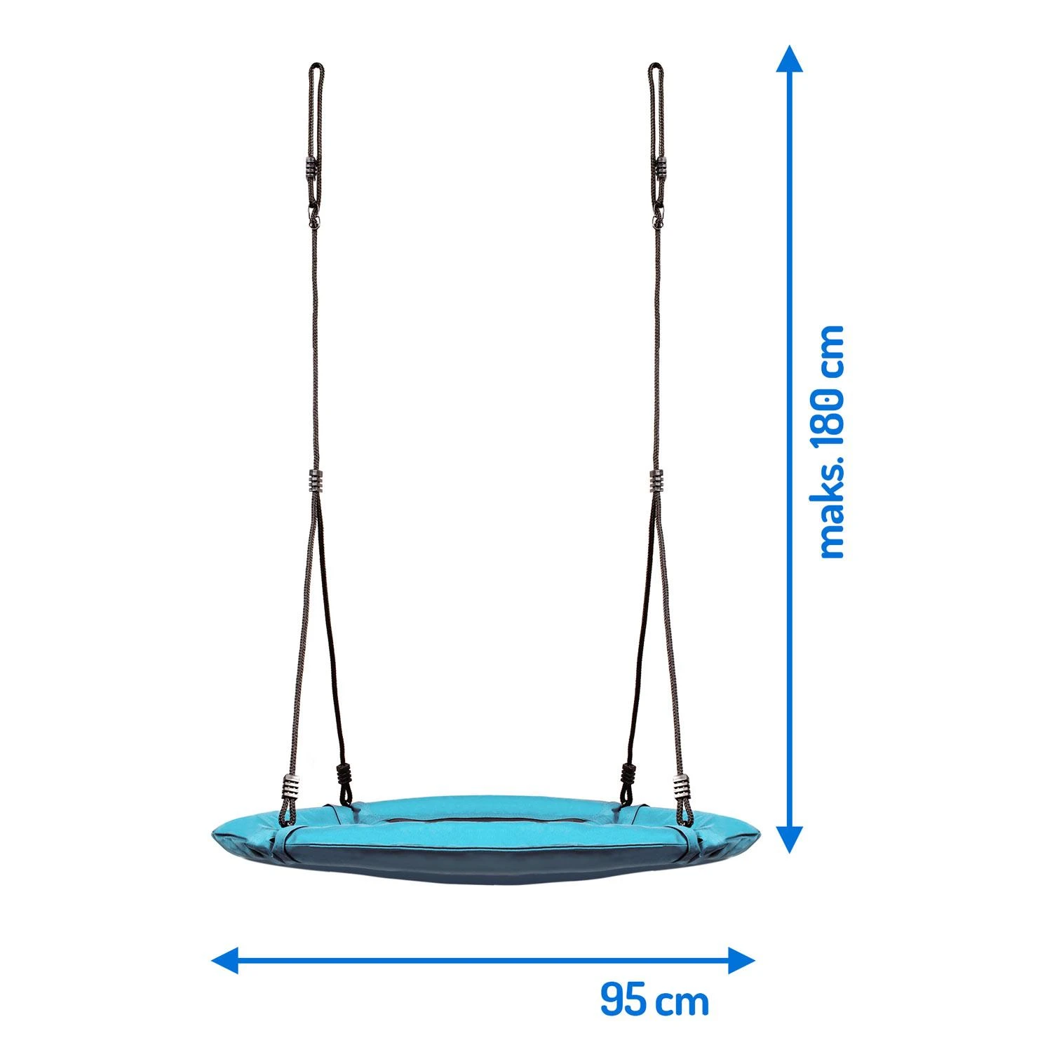 Intex Swingo XXL turkio spalvos sūpynės, gandro lizdas, 95 cm