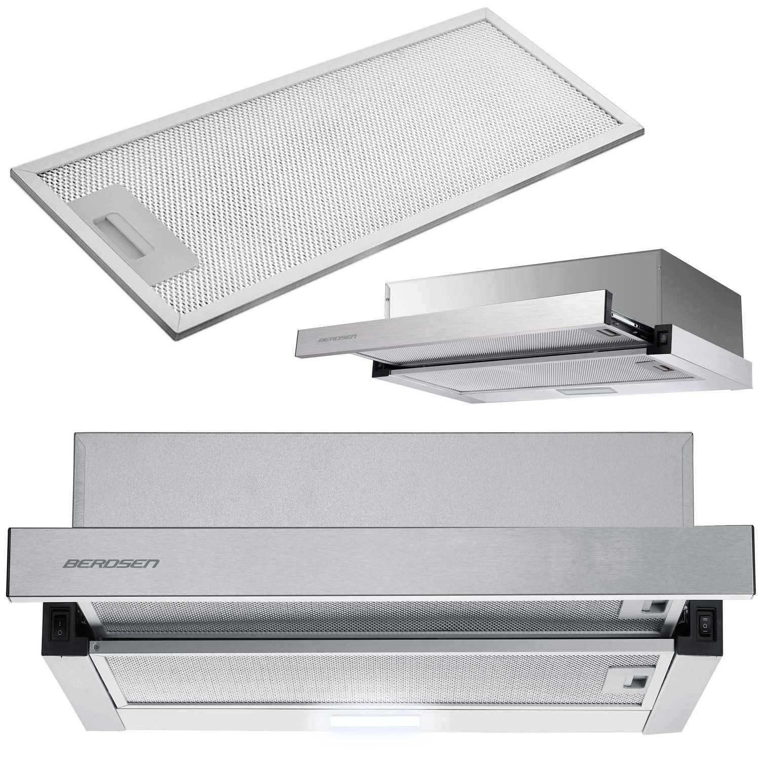 Teleskopinis virtuvės gartraukis Berdsen BT-229 INOX