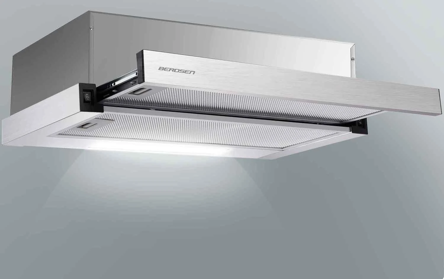 Teleskopinis virtuvės gartraukis Berdsen BT-229 INOX