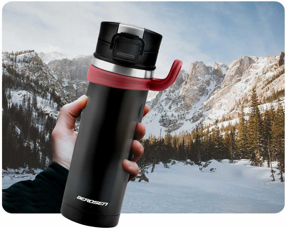 Berdsen Vakuuminis termosas 450 ml BD-783 juodas
