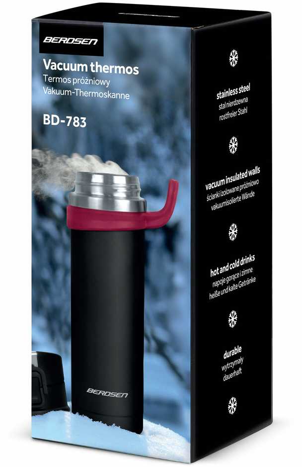 Berdsen Vakuuminis termosas 450 ml BD-783 juodas
