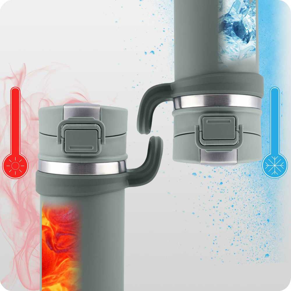 Berdsen Vakuuminis termosas 450 ml BD-783 pilkas