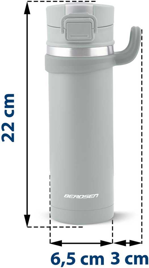 Berdsen Vakuuminis termosas 450 ml BD-783 pilkas