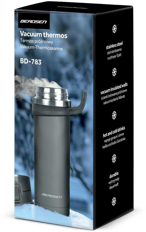Berdsen Vakuuminis termosas 450 ml BD-783 pilkas