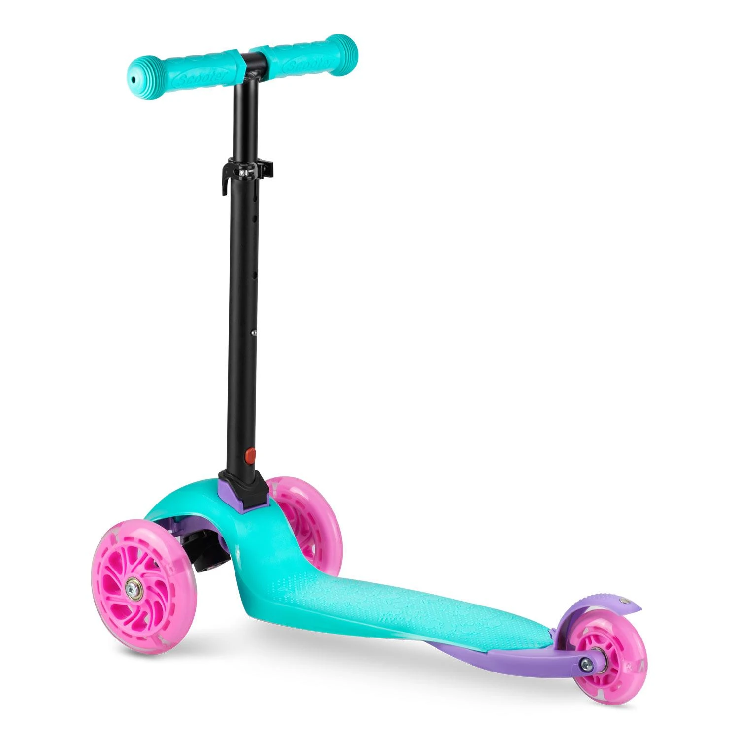 Triratis paspirtukas Ricokids Loco - turkio-rožinės spalvos