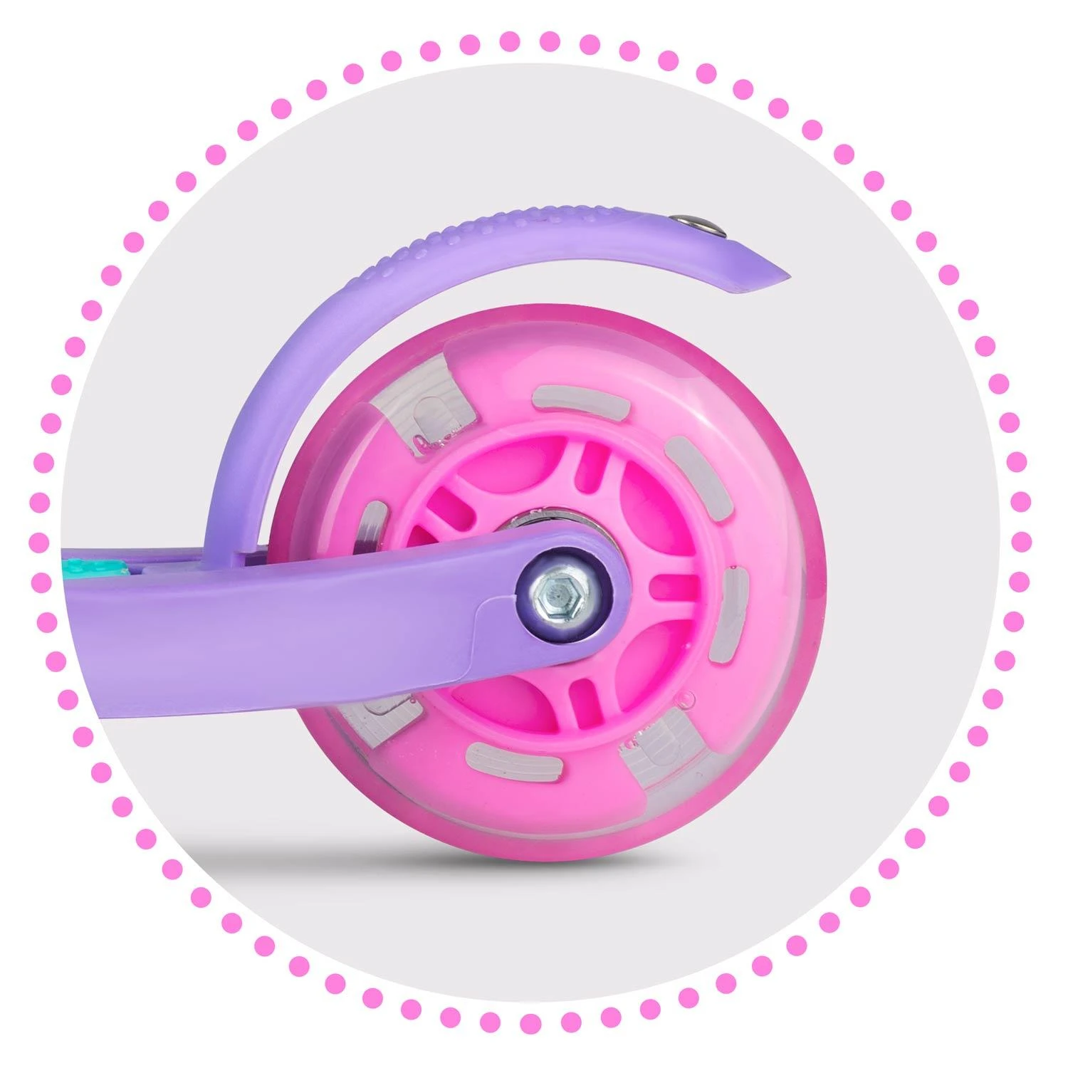 Triratis paspirtukas Ricokids Loco - turkio-rožinės spalvos