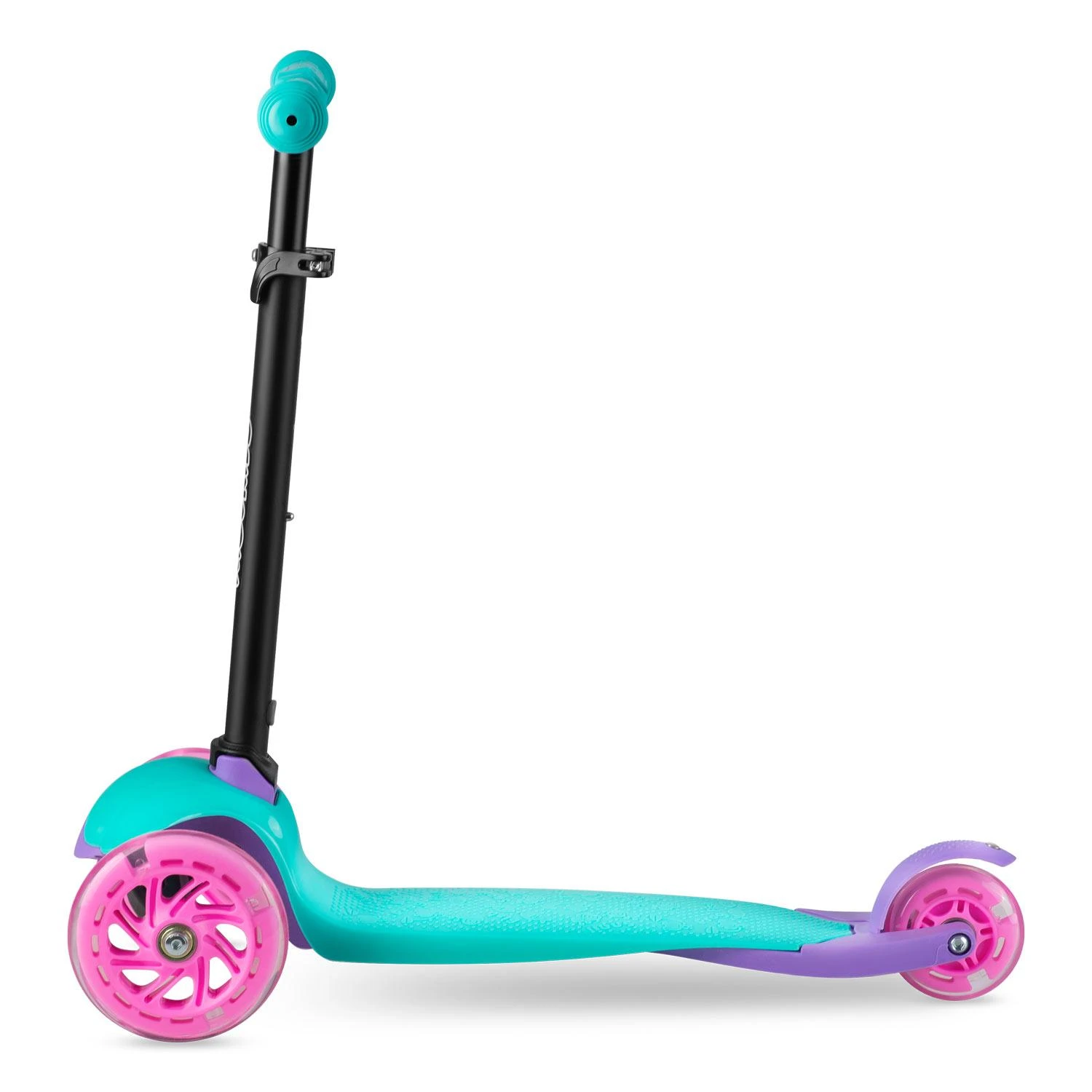 Triratis paspirtukas Ricokids Loco - turkio-rožinės spalvos