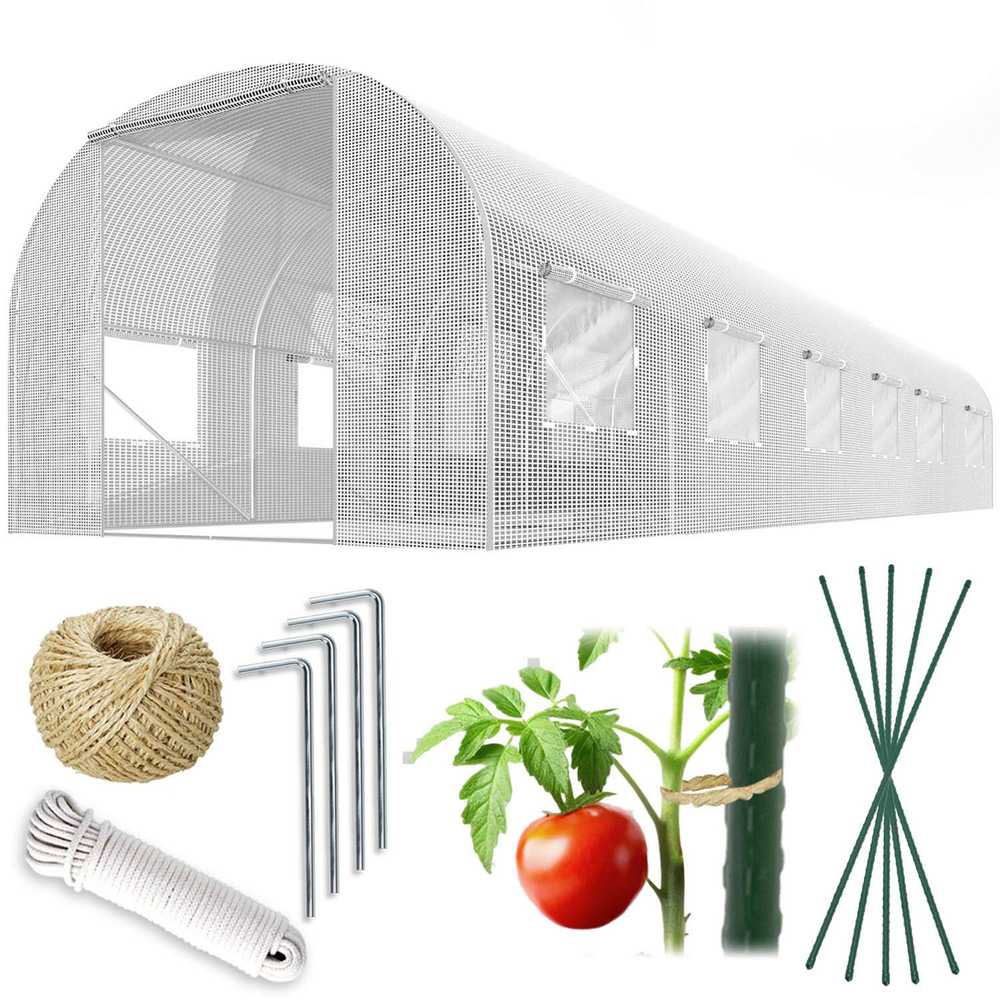 Tunel sodo 3 x 6 m (18m2) balta Plonos