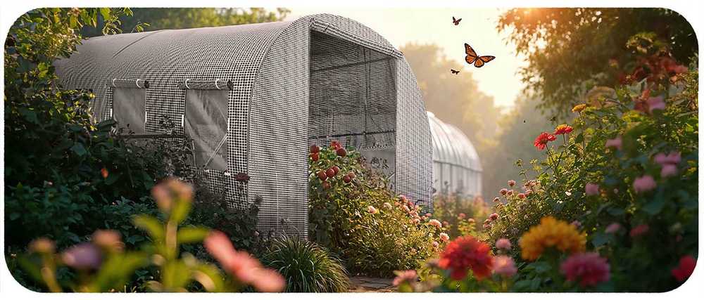 Tunel sodo 3 x 6 m (18m2) balta Plonos