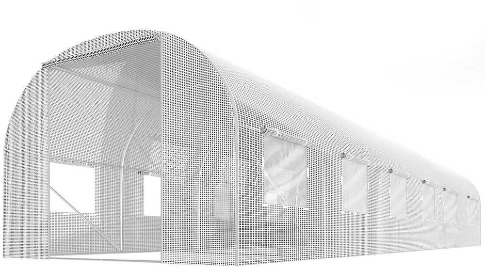 Tunel sodo 3 x 6 m (18m2) balta Plonos