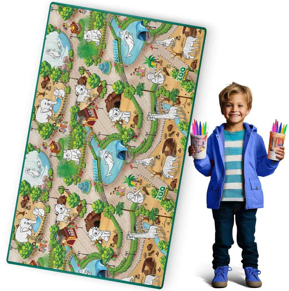 Ricokids RK-343 sulankstoma putų piešimo lenta 200 x 120 x 0,3 cm