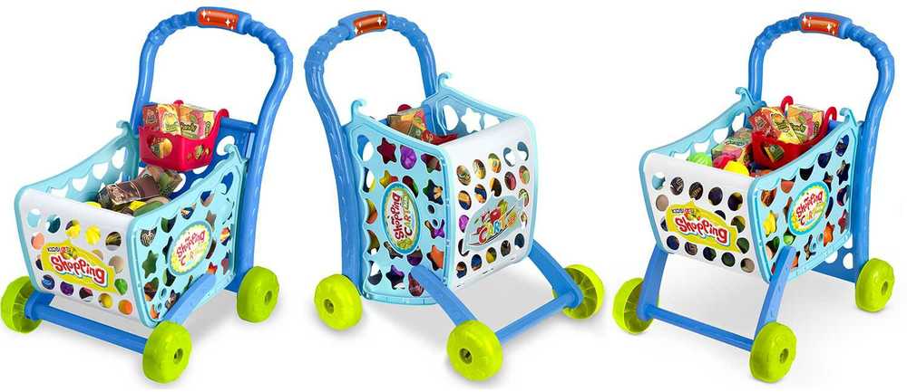 „Ricokids“ 773400 pirkinių vežimėlis, mėlynas