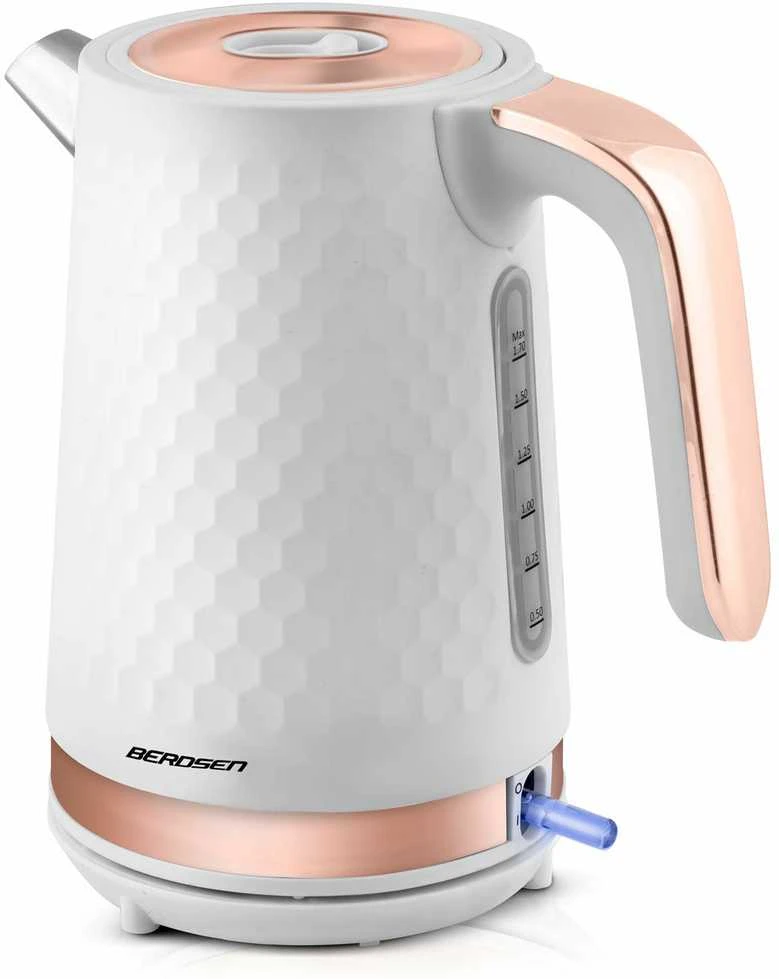 Elektrinis virdulys Berdsen BD-705 1,7 l, baltos ir vario spalvos