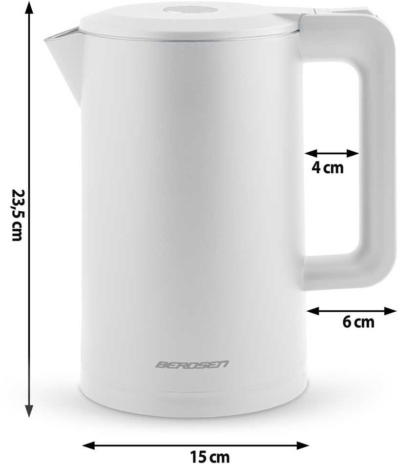 Berdsen BD-710 elektrinis virdulys 1,7 l, baltas