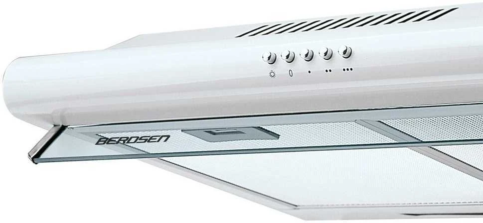 Gartraukis Virtuvės gaubtas po spintele - 60 cm Berdsen BE-10-A absorberis baltas