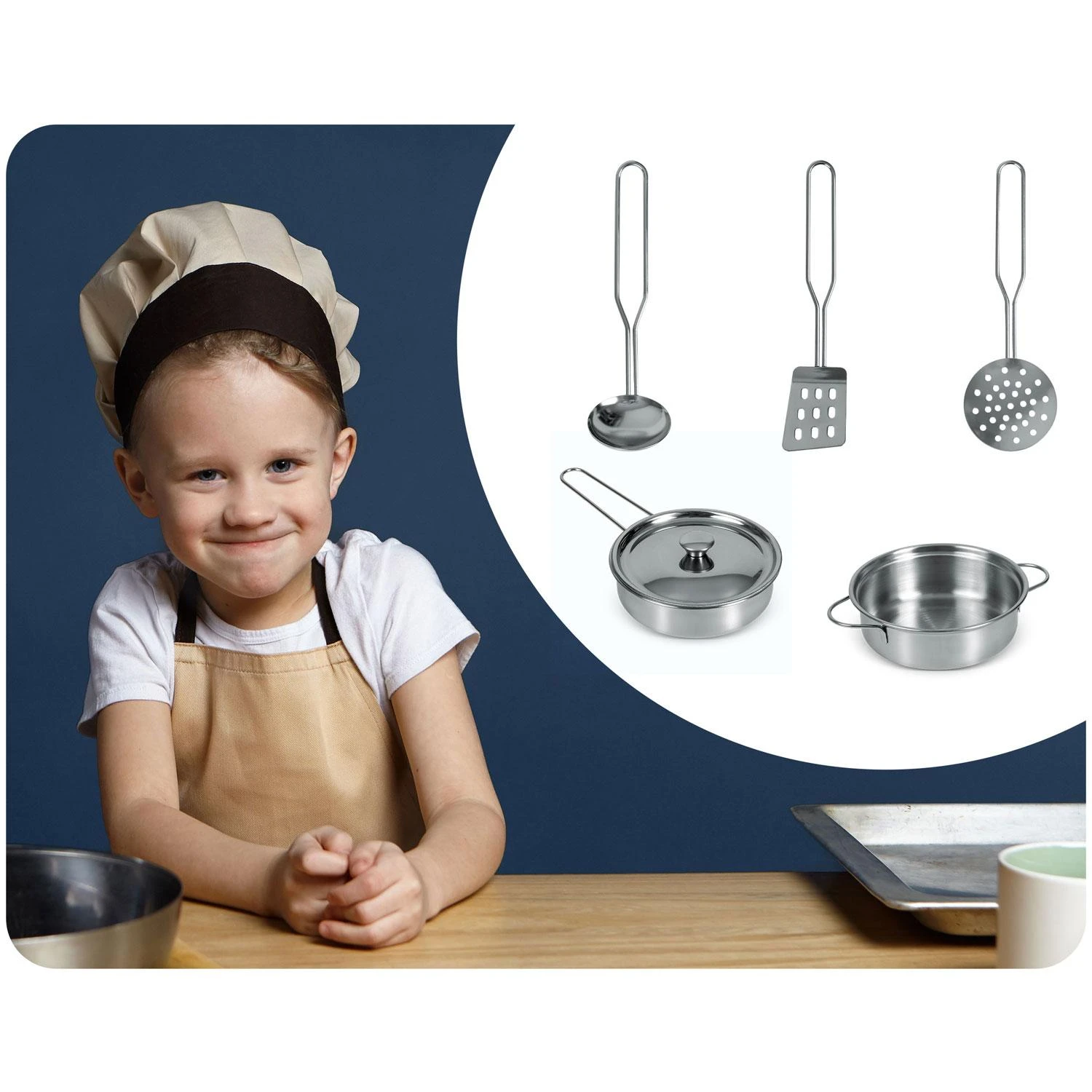 Ricokids Žaislinės virtuvės reikmenys 5 vnt.