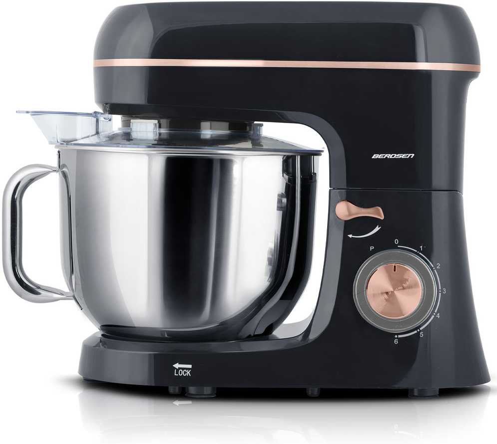 Plakiklis Berdsen planetarinis virtuvinis kombainas-mikseris 3in1, 6 l, 1400 W BD-756