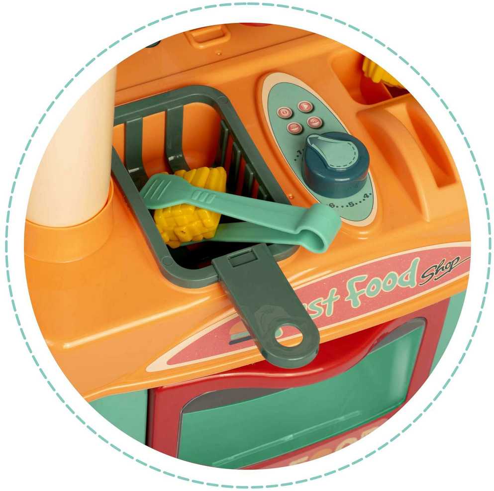 Ricokids 773000 vaikiška virtuvė ant ratukų