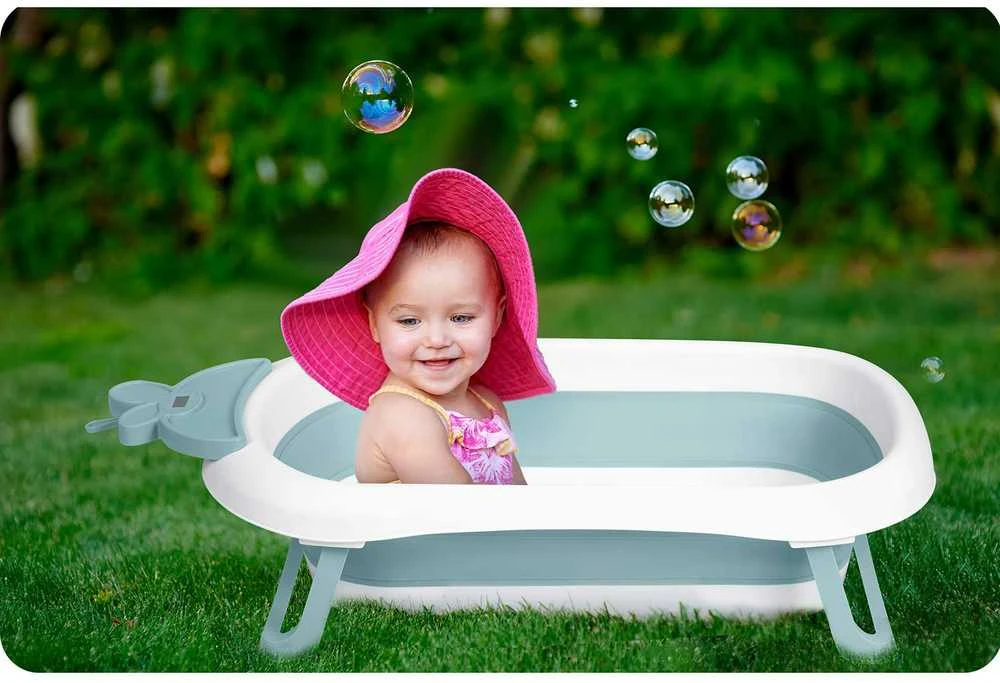 Sulankstoma kūdikio vonelė su termometru, Ricokids