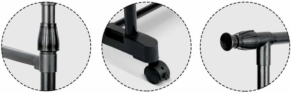 Massido 686300 juoda drabužių pakaba