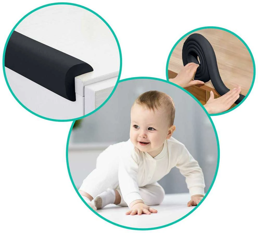 Ricokids 798701 juoda putplasčio apsauginė juosta 2 m
