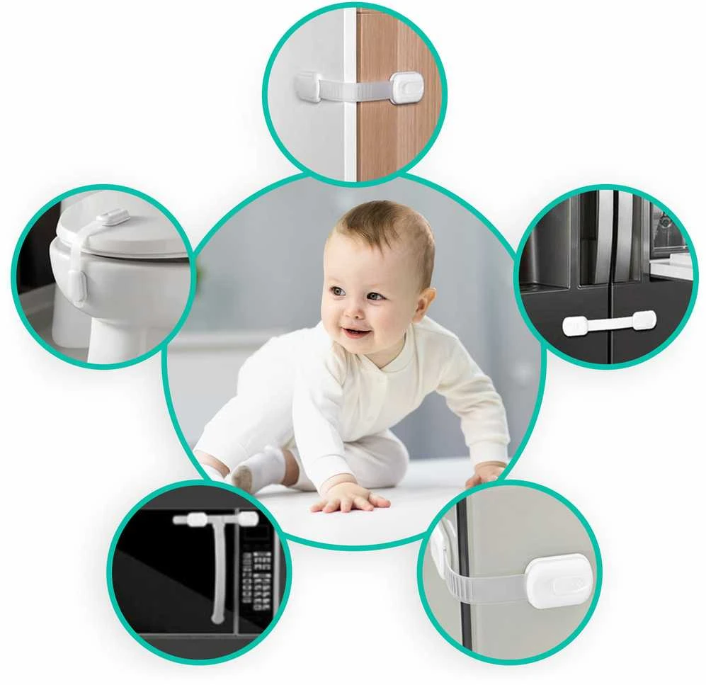 Ricokids 798100 spintelės atidarymo spyna, 6 vnt, balta
