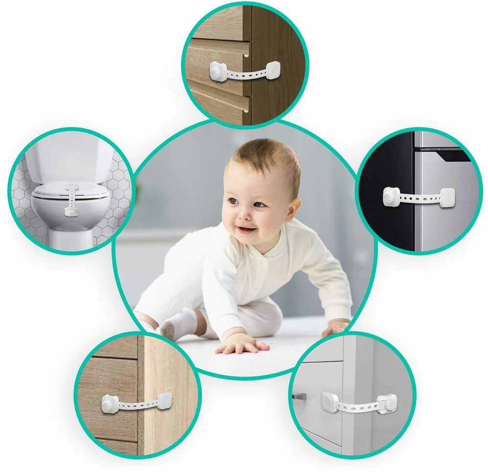 Ricokids 798200 spintelės atidarymo spyna, 6 vnt, balta