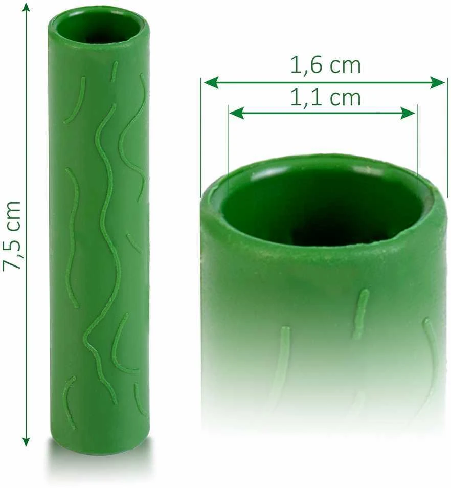 Stulpų jungtys 11mm Plonos PL-941 žalia 10vnt