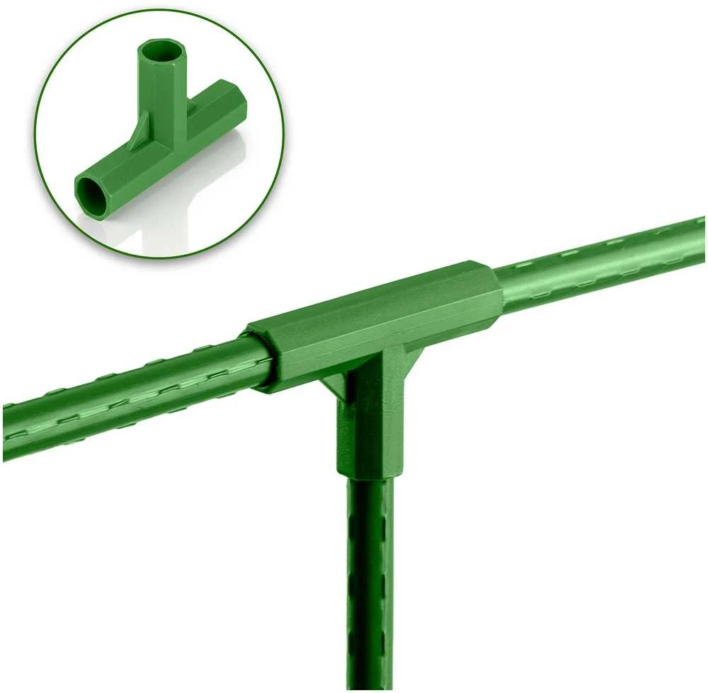 11 mm 3 polių jungtys pomidorų augalams Plonos PL-941 žalios 4 vnt.
