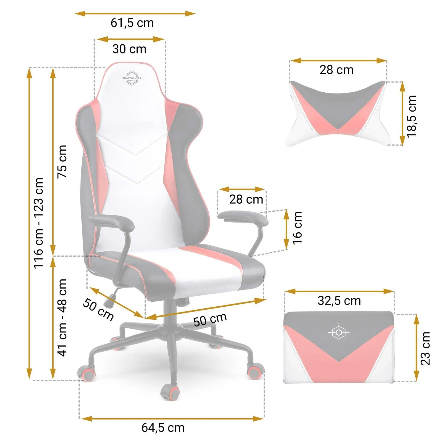 Sofotel Žaidimų kėdė, ergonomiška biuro kėdė, patogi kompiuterio kėdė, reguliuojamo aukščio žaidimų sėdynė, supama kėdė