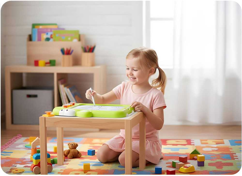 Ricokids RK-823 magnetinė dėlionė staliukas vaikams Tangram lentelė