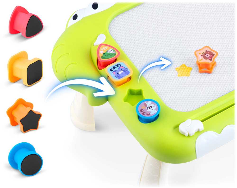 Ricokids RK-823 magnetinė dėlionė staliukas vaikams Tangram lentelė