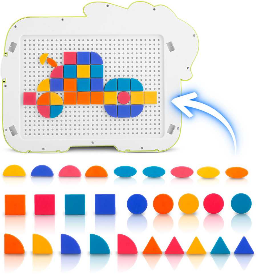 Ricokids RK-823 magnetinė dėlionė staliukas vaikams Tangram lentelė