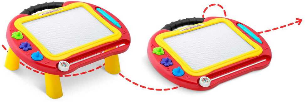 Ricokids lenta + piešimo stalas - raudona