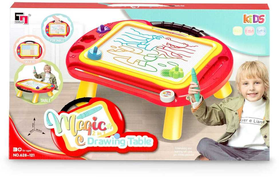 Ricokids lenta + piešimo stalas - raudona