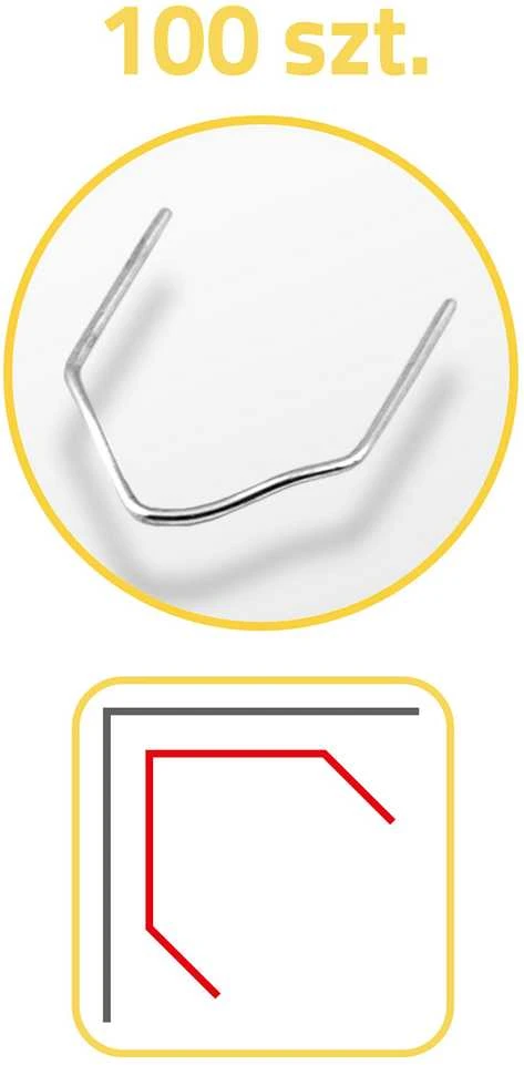 Kabės plastiko suvirinimo aparatui, 100 vnt, D tipo Humberg