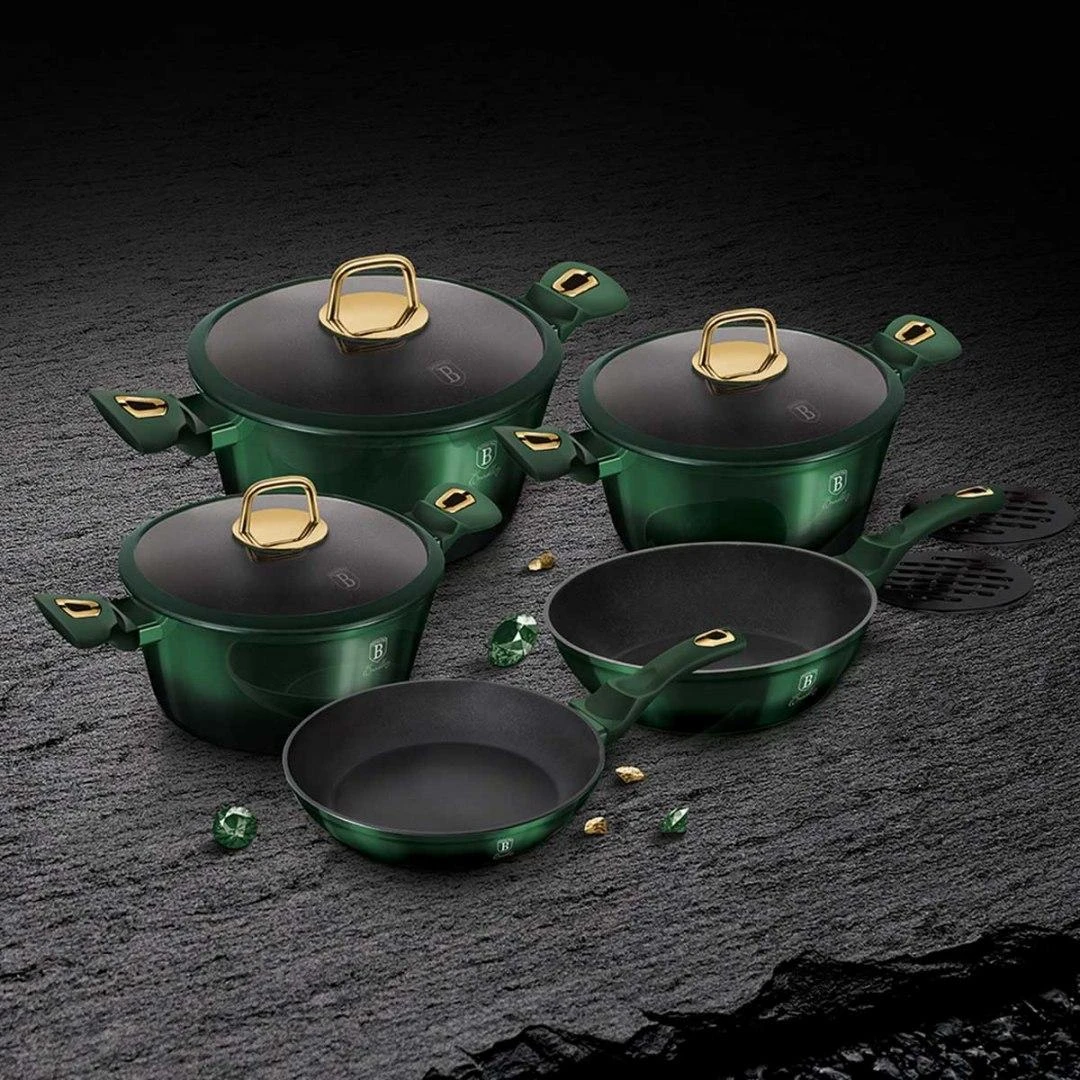 Puodų komplektas (10 dalių) Berlinger Haus Emerald Collection BH/6065